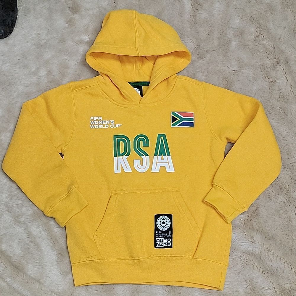 OUTERSTUFF RSA SOUTH AFRICA FIFA 2023 WOMEN'S WORLD CUP HOODIE, SIZE 5/6